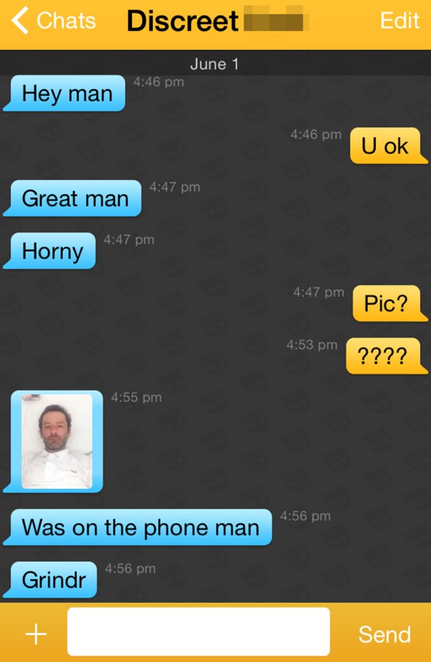 Andy West of Big Brother fame on Grindr. Ed of Big Brother on Channel 5
