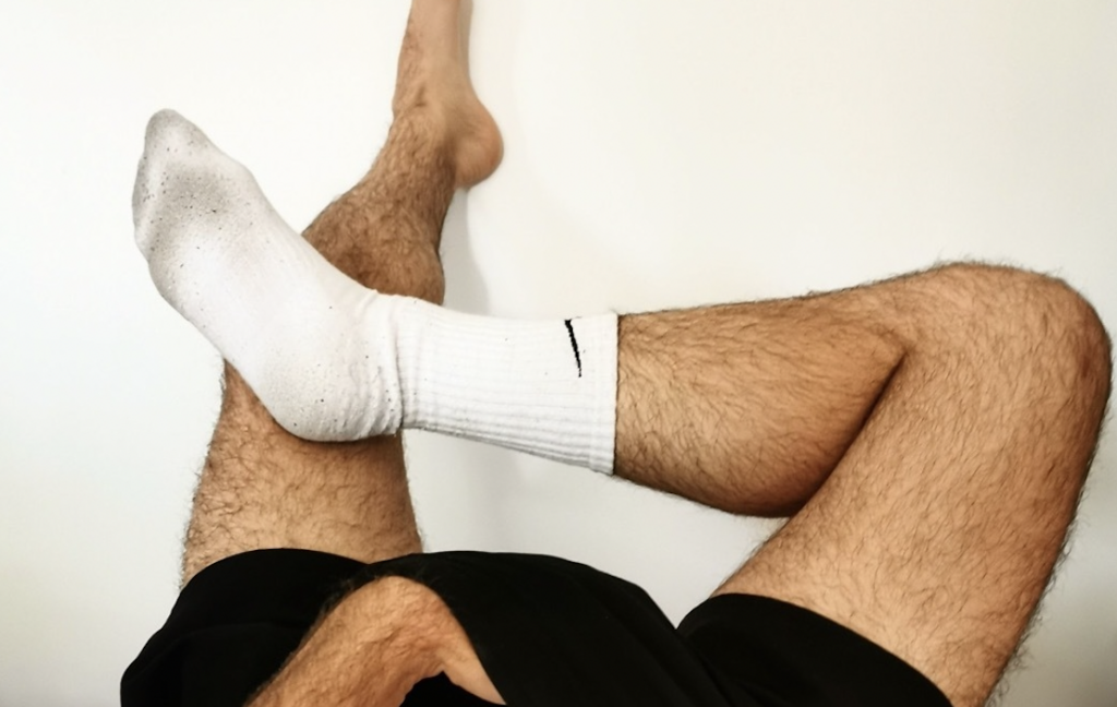 A NSFW ode to white Nike socks